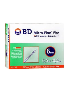 BD Micro-Fine Plus Insulin 0.5 ml Syringe 31Gx6mm 100pcs  - Image 1
