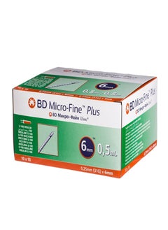 BD Micro-Fine Plus Insulin 0.5 ml Syringe 31Gx6mm 100pcs  - Image 2