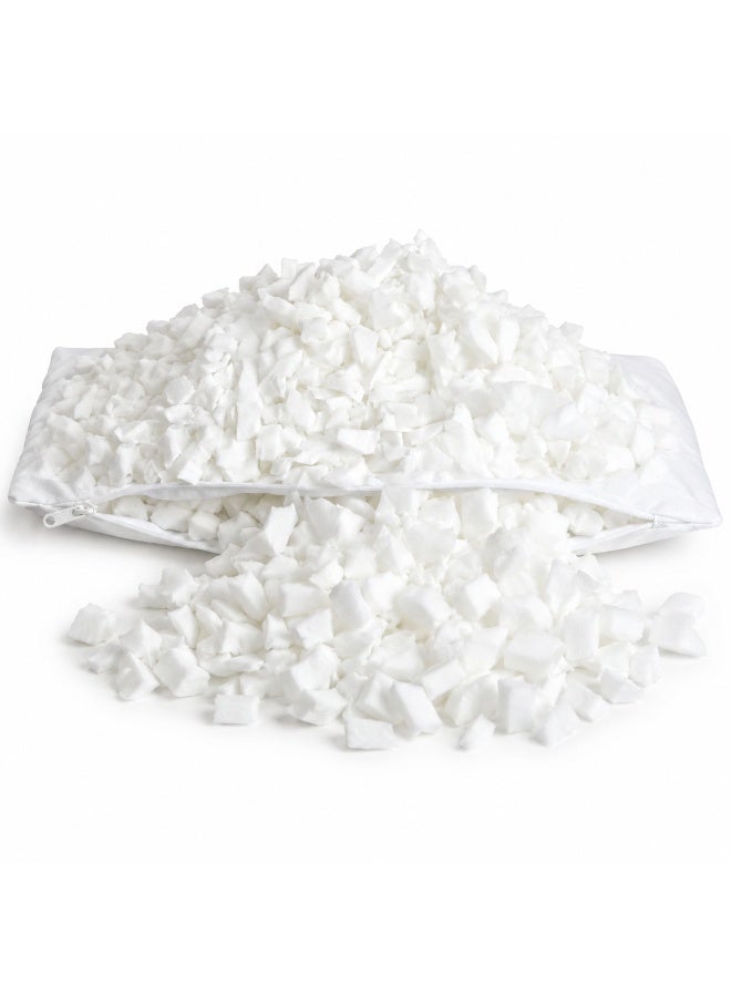 **Hotel-Style Adjustable Loft Pillow with Shredded Foam Filling and Zipper – Soft Quilted Fabric for Comfortable Head and Neck Support** - Image 2