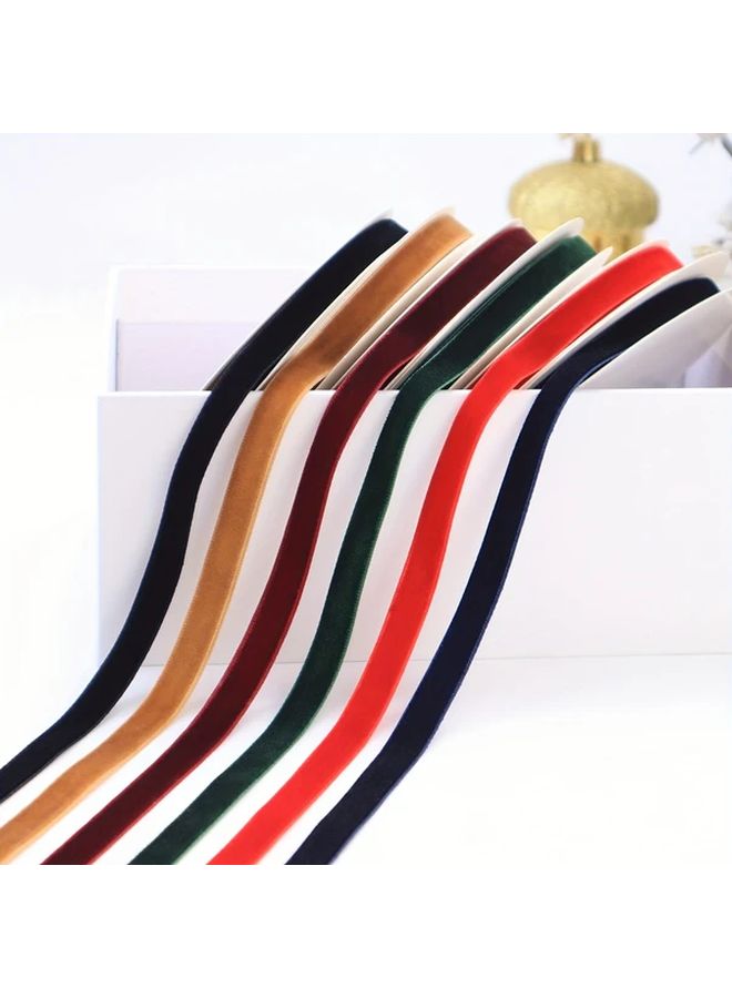 شريط فيلفيت بطول 10 ياردات، دانتيل أسود، زينة لتغليف الهدايا وديكور المنزل - Image 4