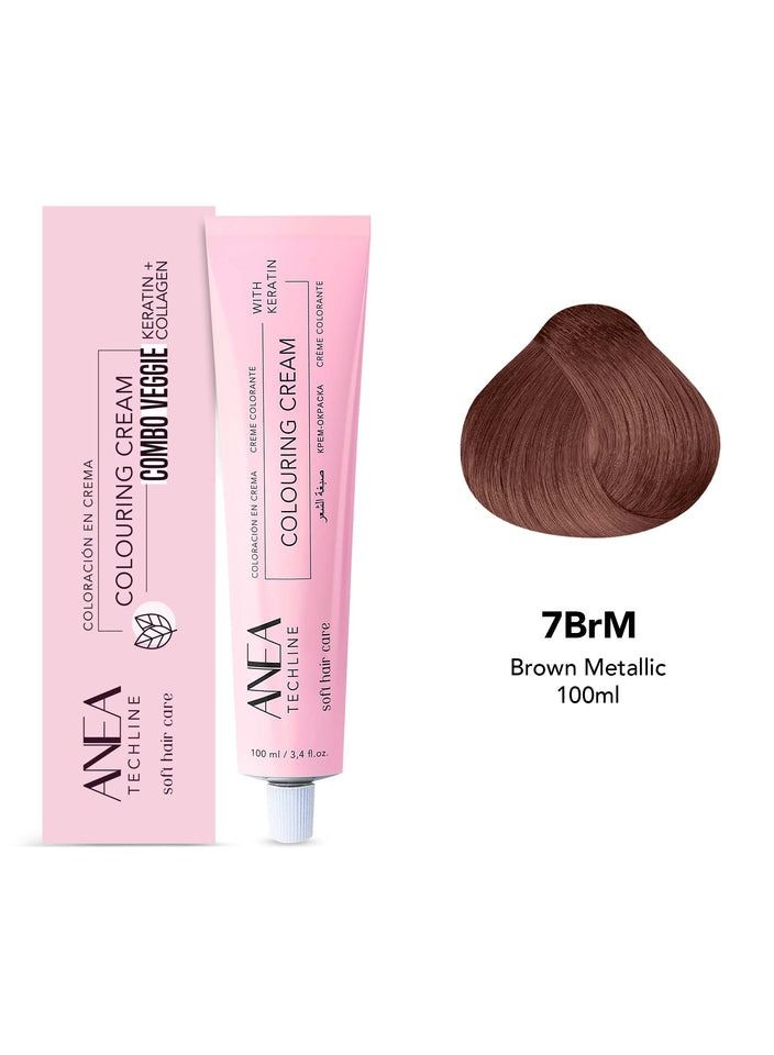 ANEA TECHLINE Anea Colouring Cream 100ml 7BrM Brown Metalic