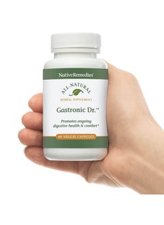Native Remedies Gastronic Dr. All Natural Herbal Supplement For Healthy Digestion And Comfort After Meals Promotes A Healthy Stomach Lining And Balanced Stomach Acid Levels 60 Veggie Caps  - Image 5