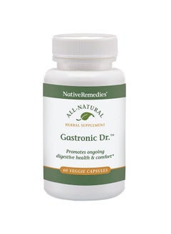 Native Remedies Gastronic Dr. All Natural Herbal Supplement For Healthy Digestion And Comfort After Meals Promotes A Healthy Stomach Lining And Balanced Stomach Acid Levels 60 Veggie Caps  - Image 2