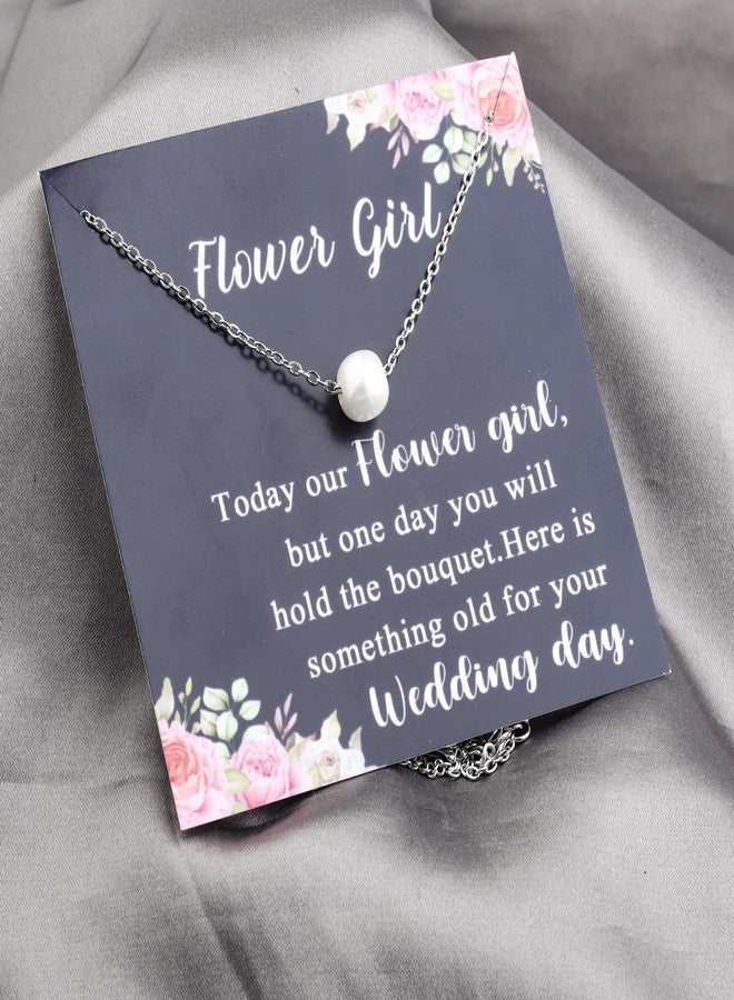 WUSUANED Flower G Gift Pearl Necklace Bridesmaid Gifts Wedding Party Jewelry Thank You Gifts Bridal Proposal Gift - Image 3