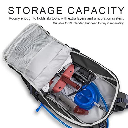 Unigear Ski Hydration Backpack, 30L Snowboard Travel Bag 900D Polyester Water-resistant Backpack for Skiing, Hiking, Camping - Image 2
