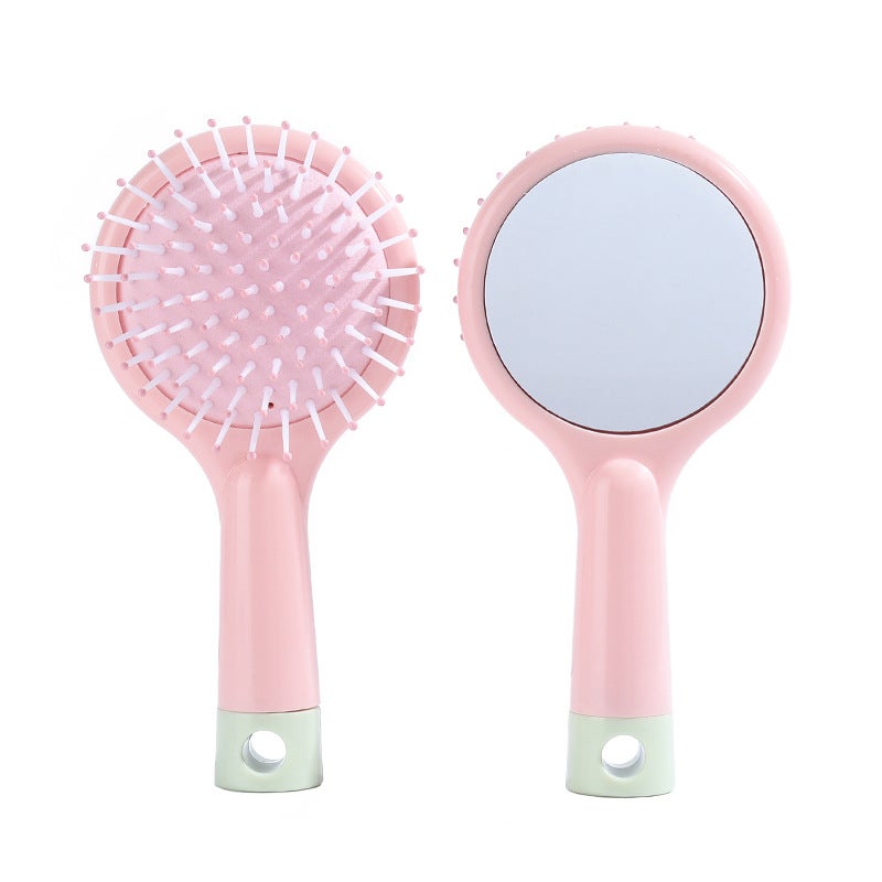 Comb Air Cushion for Girls Cute Home Massage Comb Hair Comb Cartoon Mini Portable Hair Comb Pink