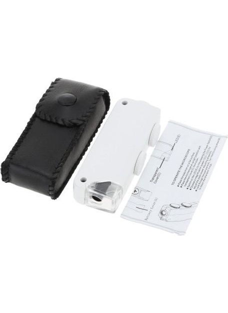 MRC Nikula Mini 160X-200X Multifunctional Zoom - Adjustable Microscope with LED Magnifying Tool 