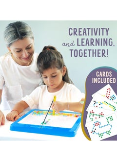 Generic Monkey Magnetic Dot Board for Kids - Large Drawing Board with 10 Double-Sided Pattern Cards and Magnetic Pen Included in Gift Box - Dot Art for Preschool - Toys...  - Image 4