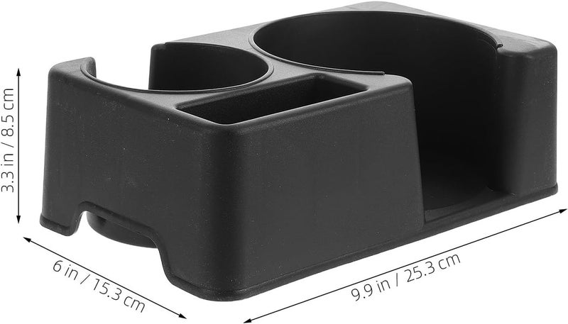 Car Cup Holder with Phone Stand Non-Slip Vehicle Kettle Holder and Water Bottle Organizer Rack for Cars and Trucks - Image 2