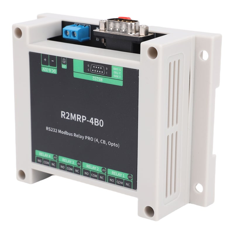 diustou Industrial Relay Module: 4 Channel, Robust ABS Enclosure - Automation Ready Rs232 Relay Module for Harsh Industrial Conditions, Plc Integration, Motor And Valve Control - Image 4