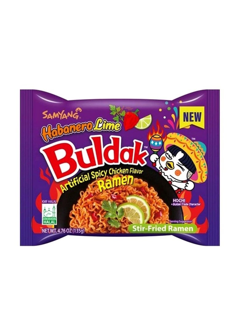 ساميانغ ساميانج نولدز دجاج حار كوري سريع التحضير بطم هابانيرو ليمون 2* 140 جرام - Image 2