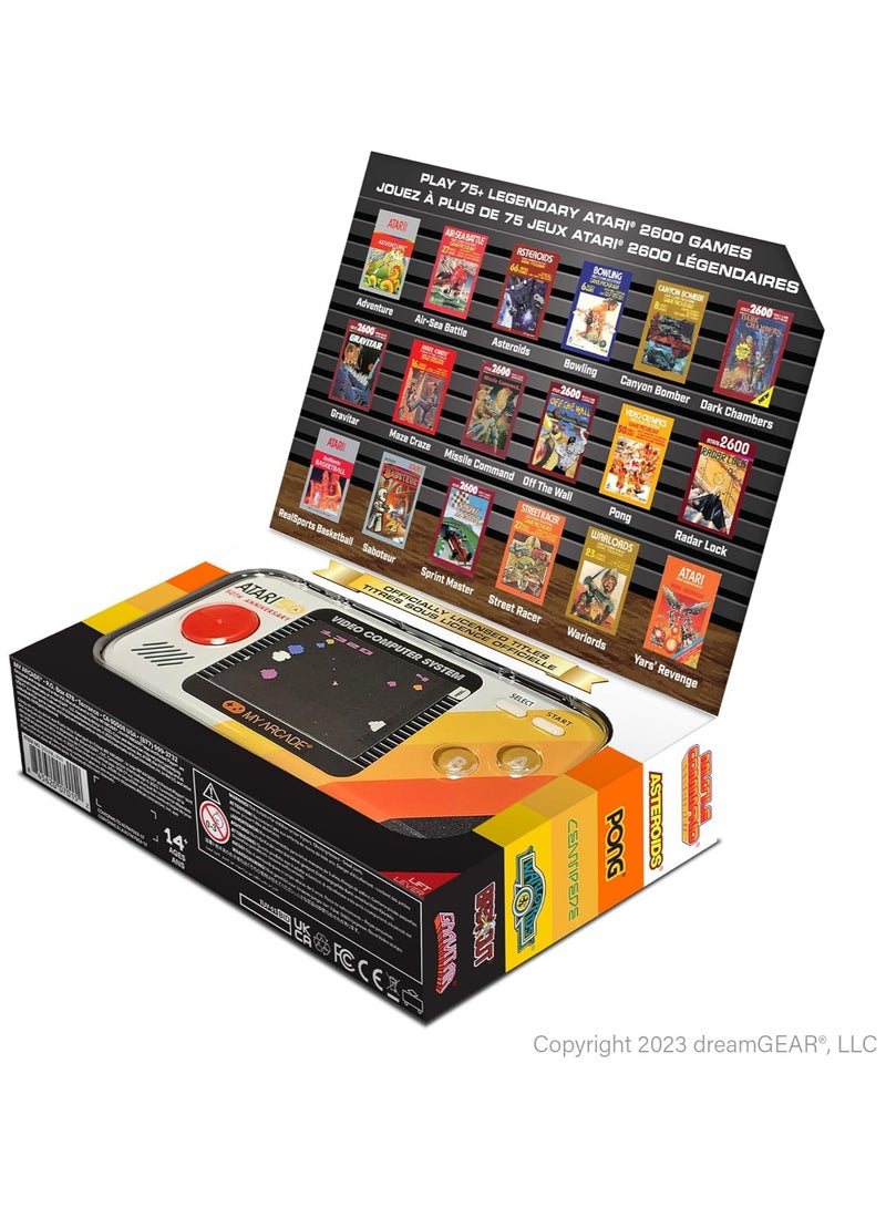 My Arcade Atari Pocket Player Pro: Portable Video Game System with 100 Games, 2.75" Color Display, Ergonomic Design - Image 3