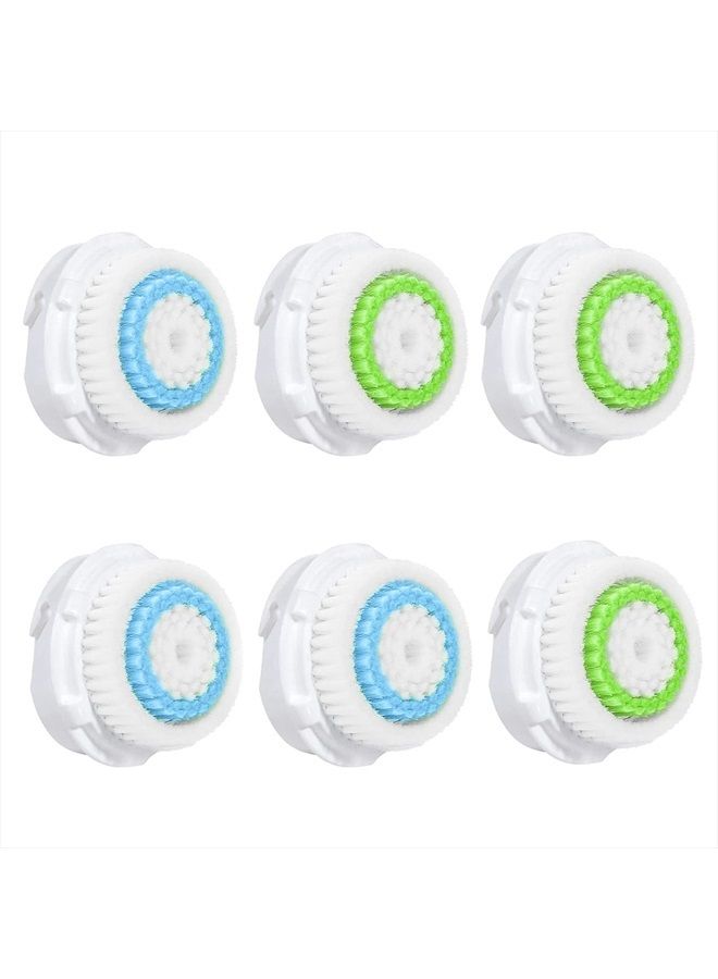 Acosexy Compatiable for Facial Cleansing Brush Heads, Face Brush Heads Replacement as Brush Head Facial Cleaning Tool（6 Pack） - Image 1