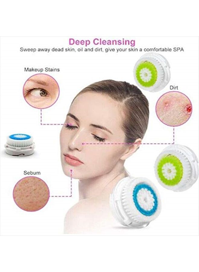 Acosexy Compatiable for Facial Cleansing Brush Heads, Face Brush Heads Replacement as Brush Head Facial Cleaning Tool（6 Pack） - Image 3