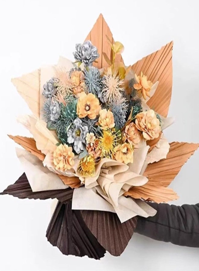 OUKEYI 200 Sheets Korean of Cotton Wrapping Flower Paper Non-Woven Floral Wrapping Paper, Waterproof Pleated Withdrawable Flower Bouquet Lining Paper Flower Shop Supplies Floral Gift Packaging Paper - Image 4