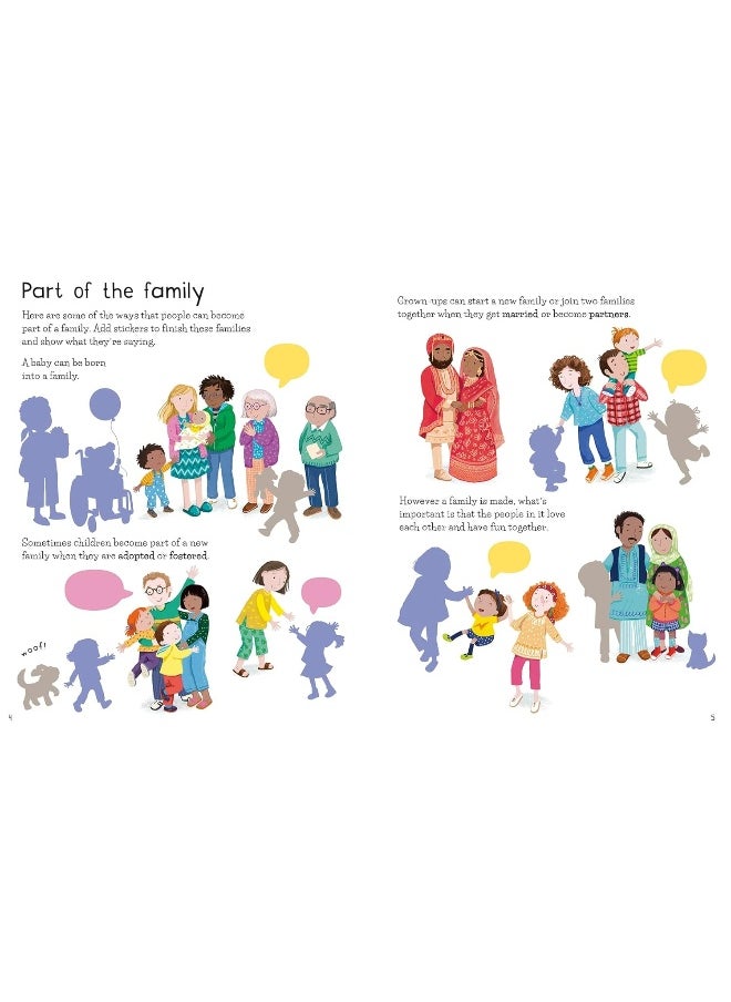 First Sticker Book Families