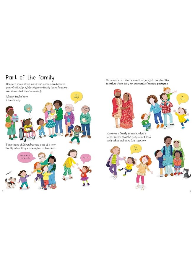 First Sticker Book Families