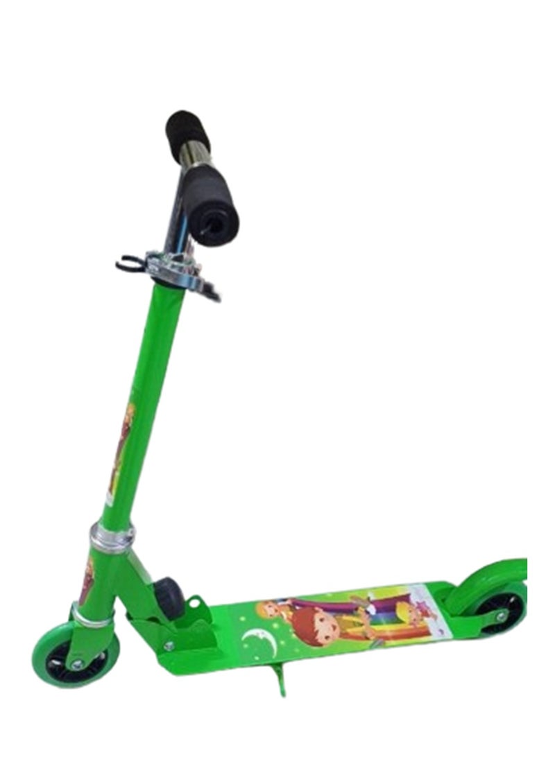 كيكو سكوتر/دراجة مع ارتفاع قابل للتعديل وقابل للطي للأطفال (أخضر) - Image 3