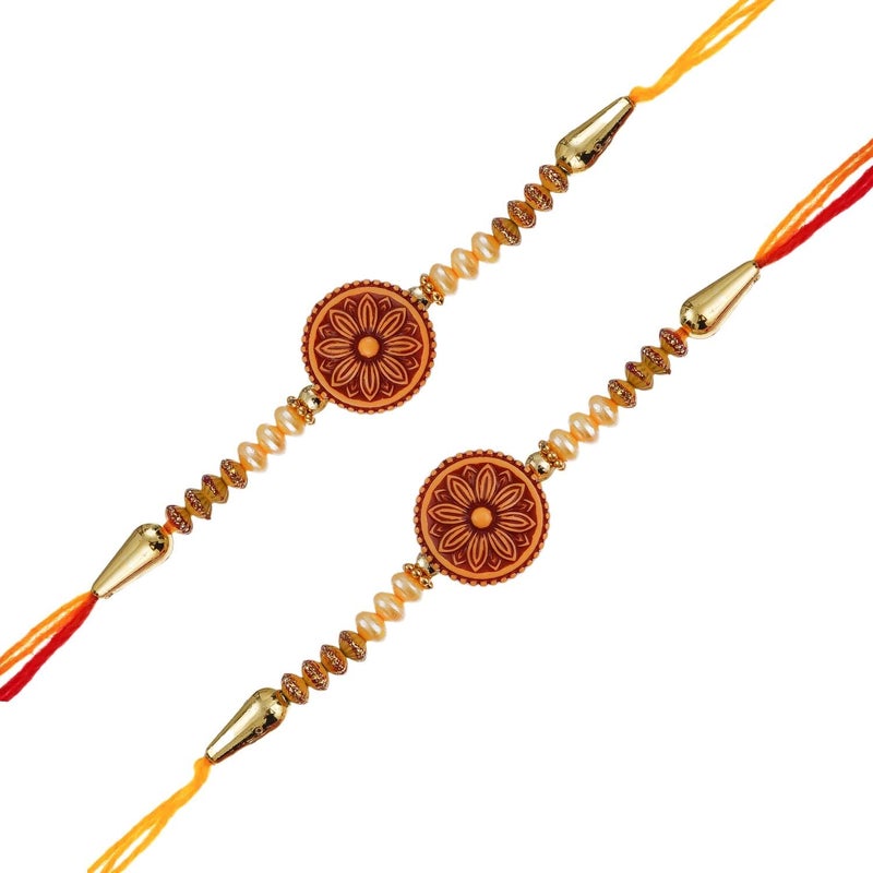 Ingo creation chudda rakhi for brother and bhabhi/bhaiya bhabhi rakhi set (Multicolour) - Image 3