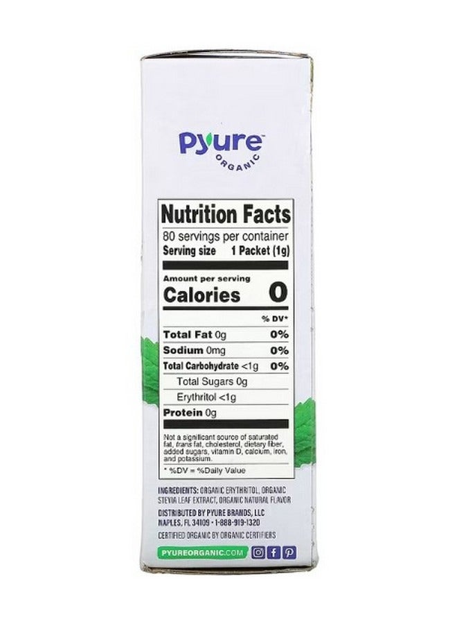 Pyure Organic Granular Stevia Sweetener Sugar Substitute Keto 80 Packets 0.035 oz 1 g Each - Image 2