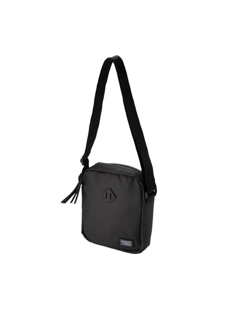 Bata Textured Messenger Bag Black - Image 3