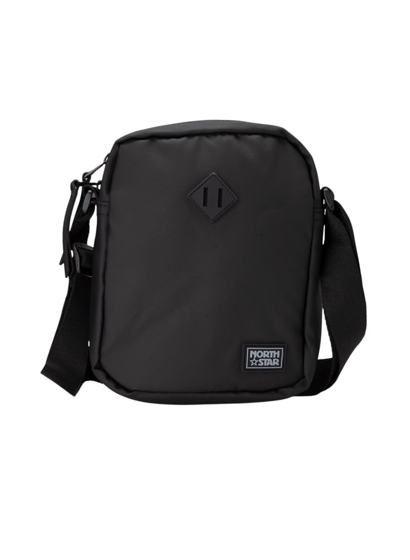 Bata Textured Messenger Bag Black - Image 1