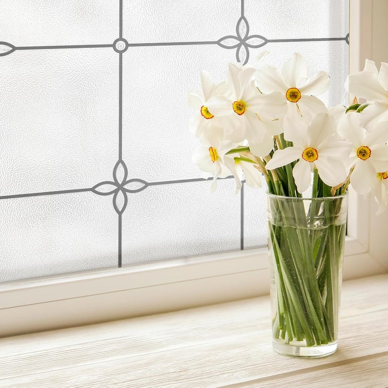 Artscape Victoria 36 x 72 Inch Window Film, Made in USA – Provides Privacy, Non-Adhesive, Textured Leaded Glass Pattern, UV Protection, Easy to Apply and Removable - Image 3