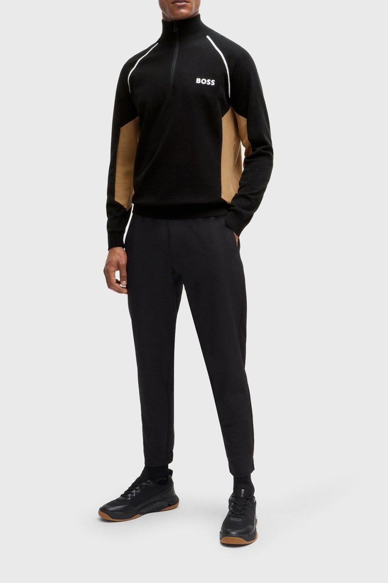 BOSS Cotton Half Zipper Stand Collar Sweater Men's Sweater 50519377 001  - Image 2
