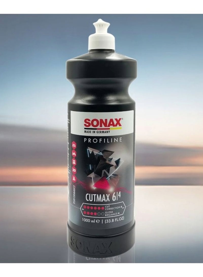 SONAX Profiline CutMax 6/4 1000ml Removes Sanding Marks of up to P1500 For Highest Cutting and Polishing results Sonax 02463000 - Image 1