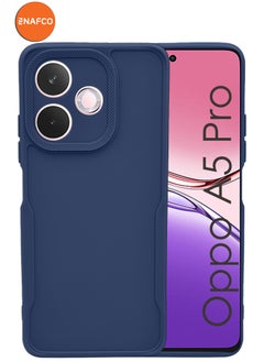 NAFCO Side Protective Bumper Silicone Case with Extra Frame Protection Compatible For Oppo A5 Pro - Blue  - Image 1