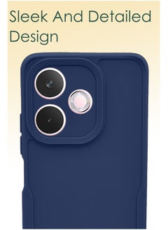 NAFCO Side Protective Bumper Silicone Case with Extra Frame Protection Compatible For Oppo A5 Pro - Blue  - Image 3