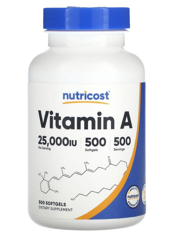 Vitamin A 25000 IU 500 Softgels