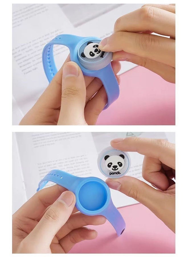 2PCS Cartoon Frog Bear Flashing Mosquito Repellent Wristband, Portable Glowing Mosquito-Repellent Watch for Children and Adults, Adjustable Silicone Buckle, Summer Outdoor Essential - Image 5