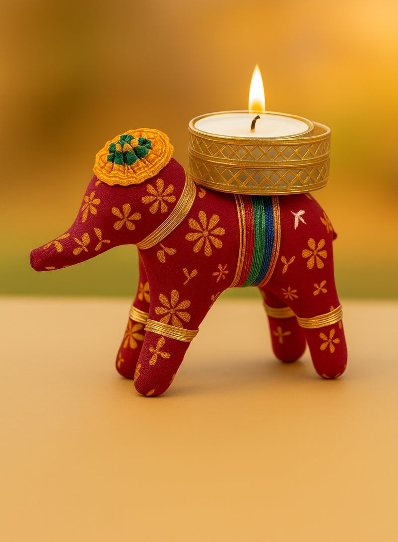 Diya Holder- Diwali Decorative Elephant Diya Tea Light Holder