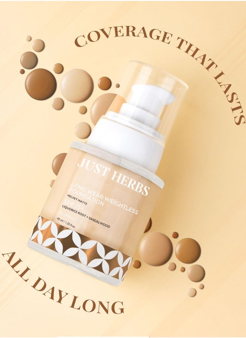 Just Herbs Just Herbs Medium to Full Coverage Liquorice Foundation Beige  - Image 5