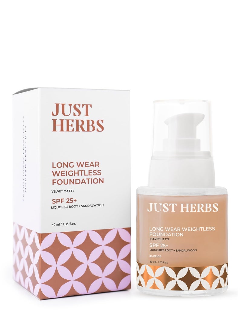 Just Herbs Just Herbs Medium to Full Coverage Liquorice Foundation Beige  - Image 1