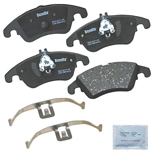 Bendix Priority1 CFC1342 Ceramic Front Brake Pads for Select Models Mercedes-Benz C250,C280,C300,C350,CLS350,CLS400,E200,E250,E300,E350,E400,E550,SLC180,SLC200,SLC300,SLK200,SLK250,SLK300,SLK350 - Image 1