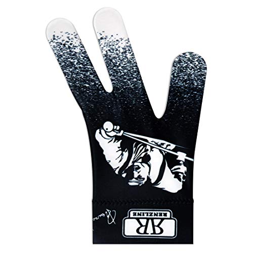 Longoni Renzline Pool CUE Glove Billiard Player - White/Black - for Left Hand - One Size fits All - Image 4