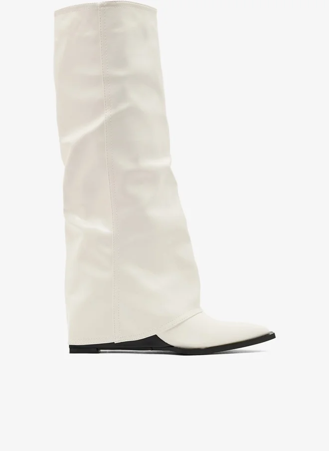 Ginger Pointed Toe Plaform Knee Boots