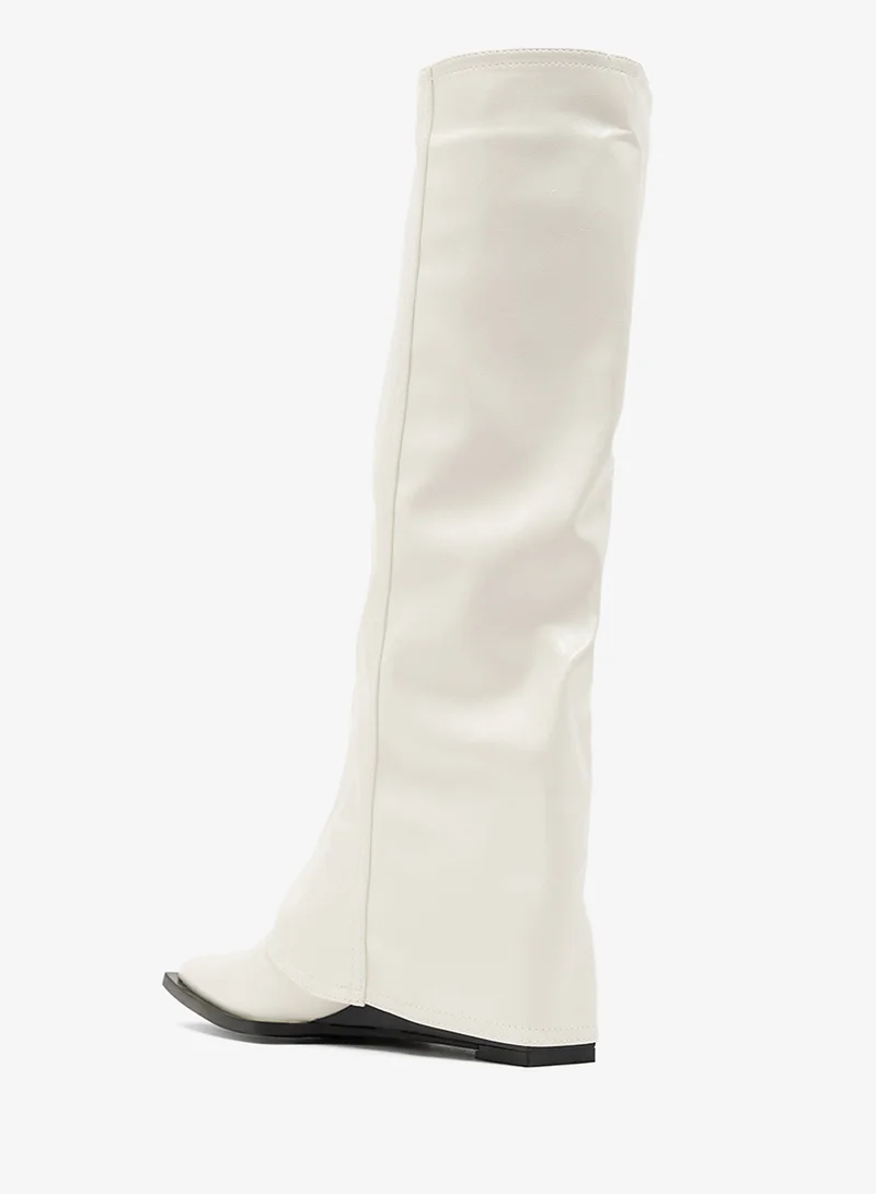 Ginger Pointed Toe Plaform Knee Boots