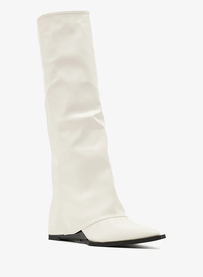 Ginger Pointed Toe Plaform Knee Boots