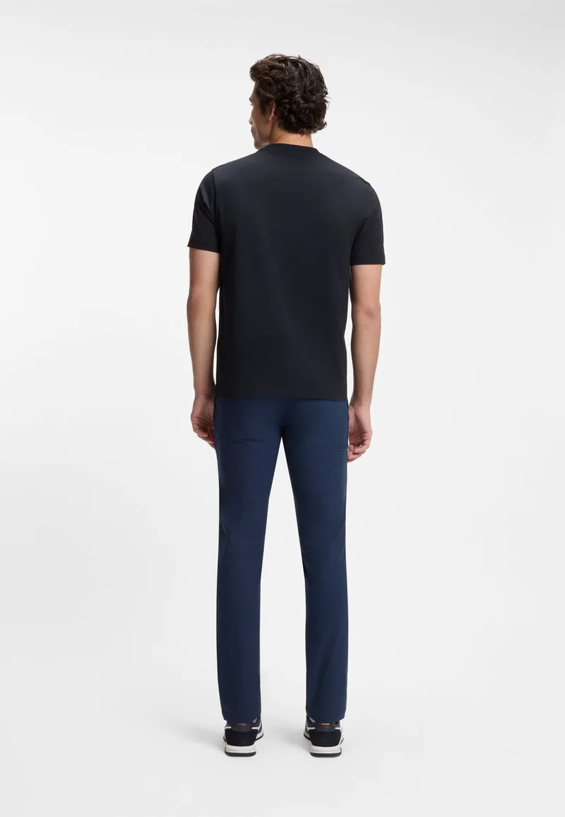 BOSS Cotton-jersey T-shirt with printed artwork