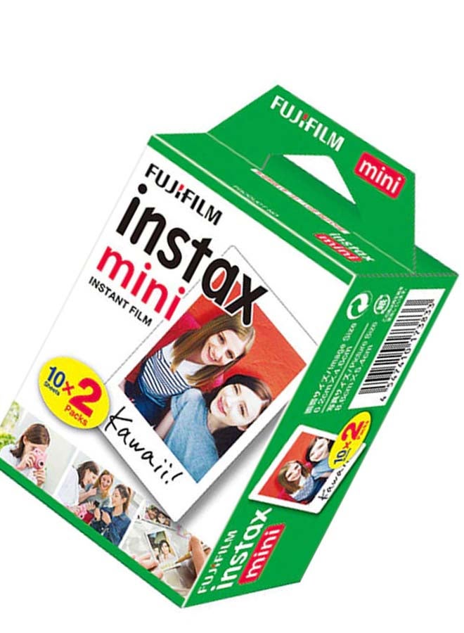 فوجي فيلم Renewed - Instax Mini Instant Film Pack Of 2 x 10 Sheets (20 shots) BLACK - Image 3
