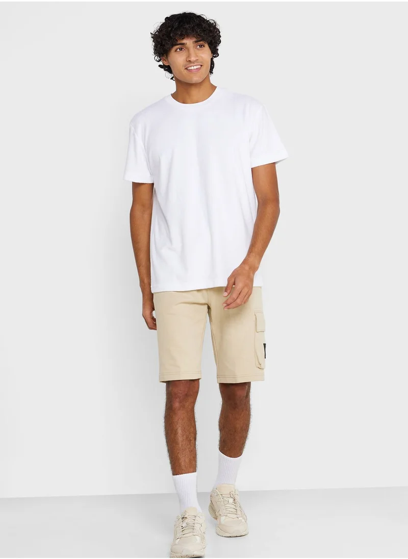 CALVIN KLEIN Towelling Crew Neck T-Shirt