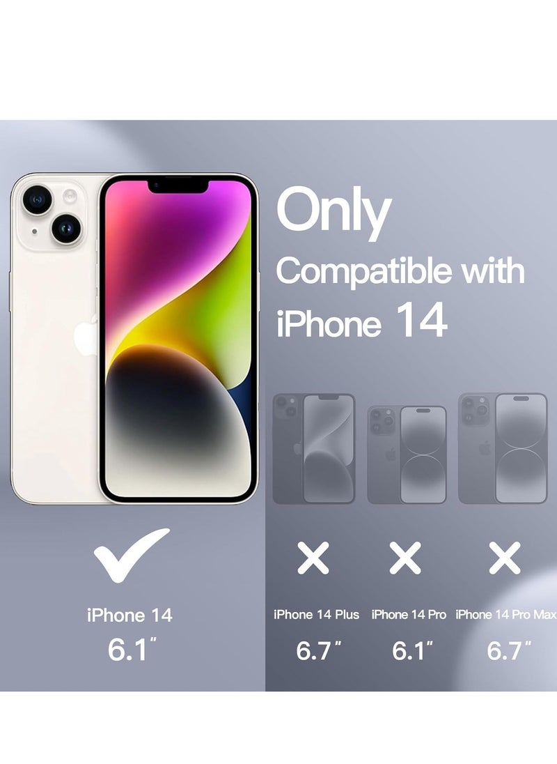 Raxoom "5-in-1 iPhone 14 (6.1-Inch) Starlight Silicone Case - With 2 Screen Protectors & 2 Camera Lens Protectors" - Image 2