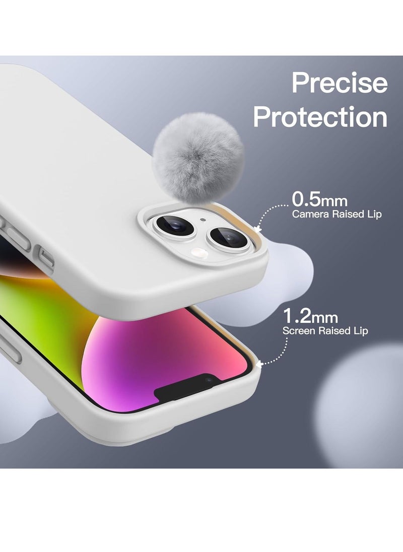 Raxoom "5-in-1 iPhone 14 (6.1-Inch) Starlight Silicone Case - With 2 Screen Protectors & 2 Camera Lens Protectors" - Image 5