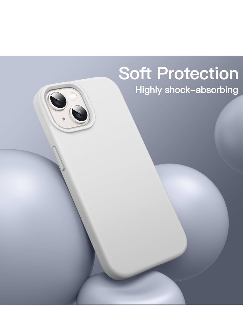 Raxoom "5-in-1 iPhone 14 (6.1-Inch) Starlight Silicone Case - With 2 Screen Protectors & 2 Camera Lens Protectors" - Image 4