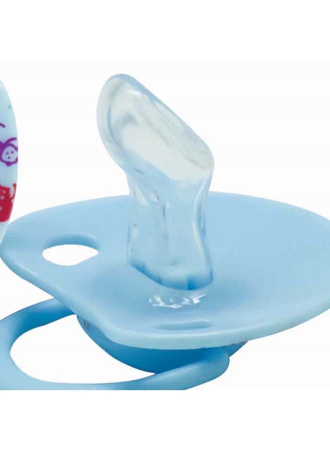 Optimal Orthodontic Silicone Pacifier 0M+, Blue - Image 3