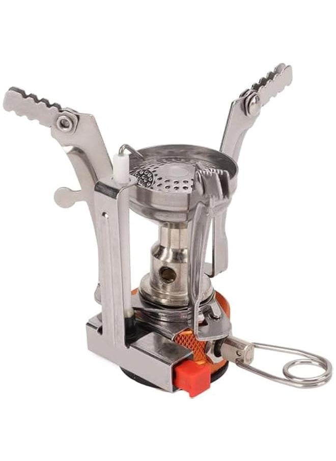 HOOKOR Portable Camping Stoves Backpacking Stove with Piezo Ignition Stable Support Wind-Resistance Camp Stove for Outdoor Camping Hiking Cooking  - Image 1