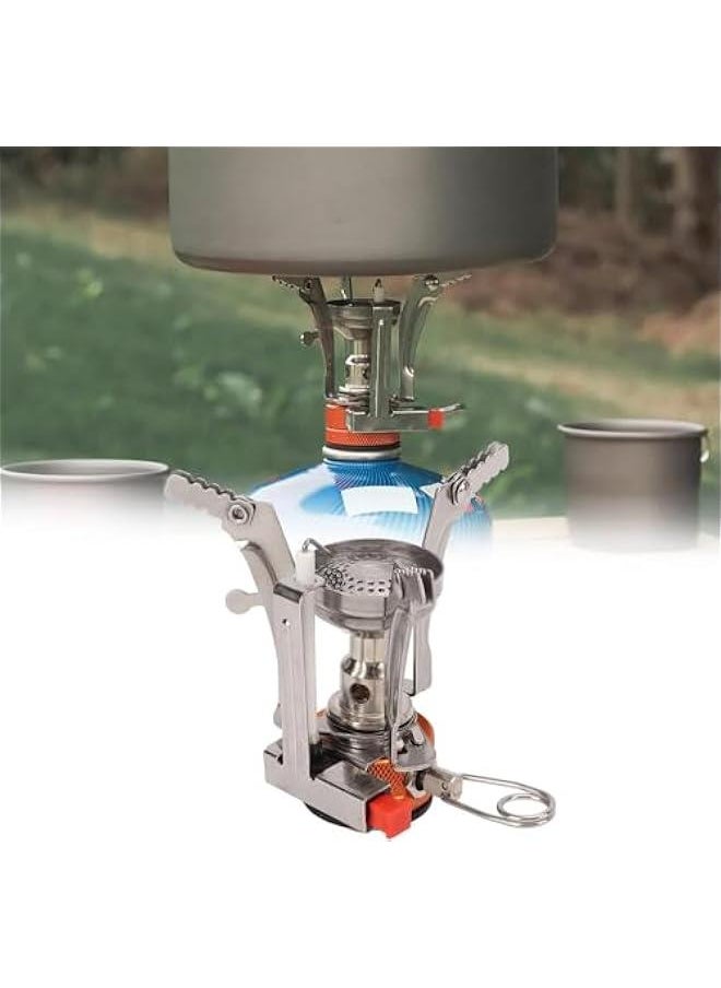 HOOKOR Portable Camping Stoves Backpacking Stove with Piezo Ignition Stable Support Wind-Resistance Camp Stove for Outdoor Camping Hiking Cooking  - Image 3